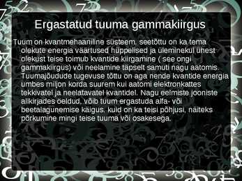Looduslik radioaktiivsus #9