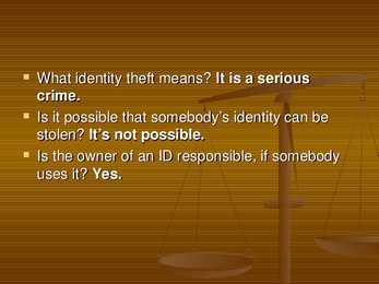Identity theft #2
