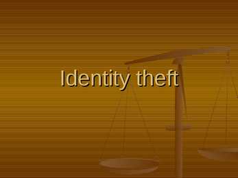 Identity theft