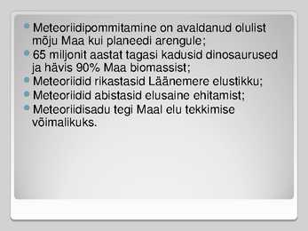 Meteoriidid #6