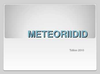 Meteoriidid