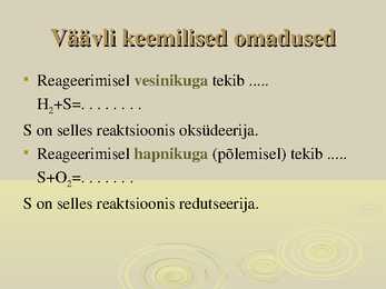 Väävel #8