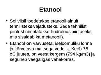 Alkoholid #15