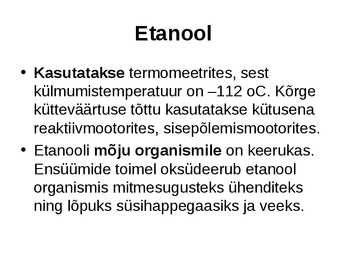 Alkoholid #19