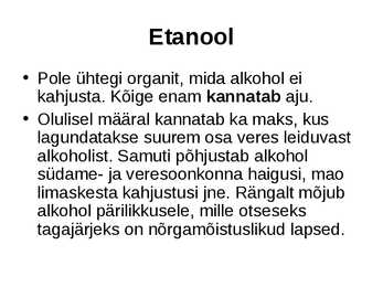 Alkoholid #24