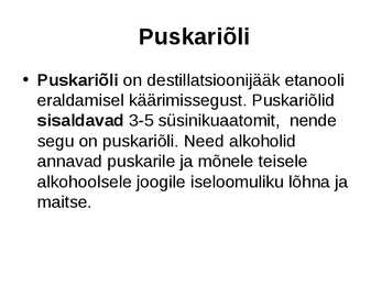 Alkoholid #26