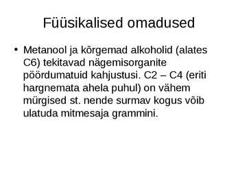Alkoholid #5