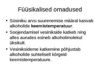 Alkoholid #6