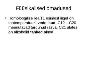 Alkoholid #7