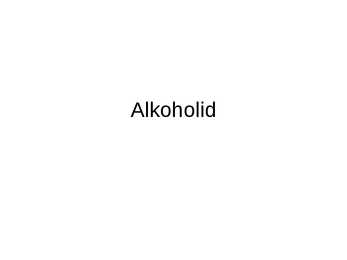 Alkoholid
