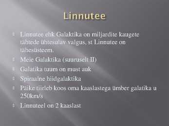 Tähed ja linnutee #8