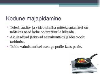 Kuidas säästa energiat #5