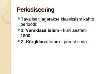 Klassitsismi arhitektuur #3