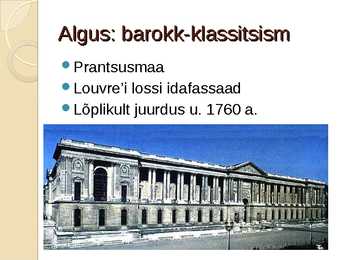 Klassitsismi arhitektuur #5