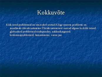 Ökoloogilised globaalprobleemid #15