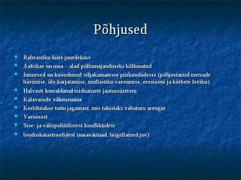 Ökoloogilised globaalprobleemid #5