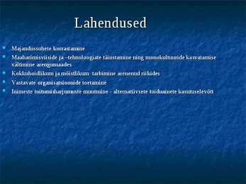 Ökoloogilised globaalprobleemid #8