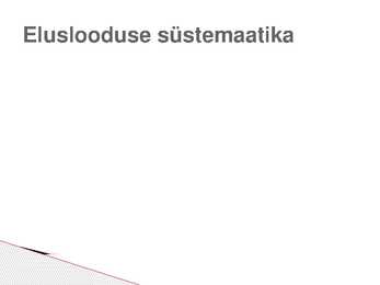 Metsmaasika süstemaatiline jaotus #2