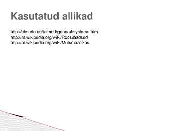 Metsmaasika süstemaatiline jaotus #10