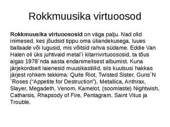 Rokkmuusika #17