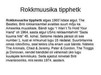 Rokkmuusika #7