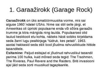 Rokkmuusika #9