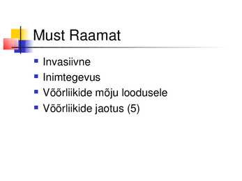 Musta raamatu esitlus #2
