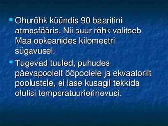VEENUSE UURIMINE KOSMOSEAPARAATIDE ABIL #16