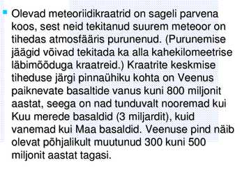 VEENUSE UURIMINE KOSMOSEAPARAATIDE ABIL #45