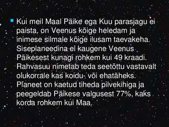 VEENUSE UURIMINE KOSMOSEAPARAATIDE ABIL #6
