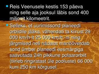 VEENUSE UURIMINE KOSMOSEAPARAATIDE ABIL #63