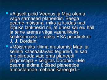 VEENUSE UURIMINE KOSMOSEAPARAATIDE ABIL #64