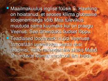 VEENUSE UURIMINE KOSMOSEAPARAATIDE ABIL #65