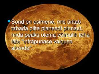 VEENUSE UURIMINE KOSMOSEAPARAATIDE ABIL #67