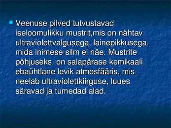 VEENUSE UURIMINE KOSMOSEAPARAATIDE ABIL #78