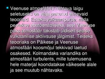 VEENUSE UURIMINE KOSMOSEAPARAATIDE ABIL #95