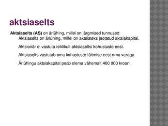 Juhtimine ja ettevõtlus #10
