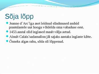 Saja-aastane sõda #15