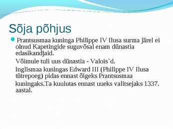 Saja-aastane sõda #3