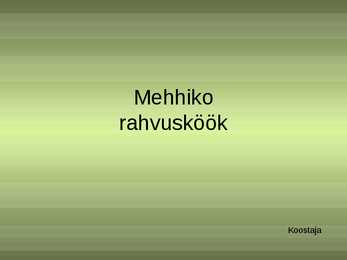Mehhiko rahvusköök
