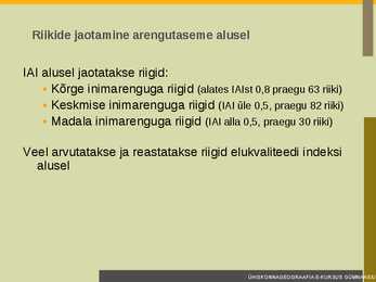 Riikide arengutase #16