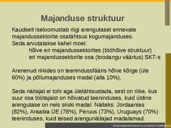 Riikide arengutase #7