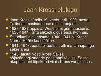 Jaan Kross #2