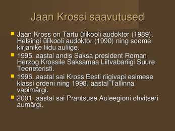 Jaan Kross #6