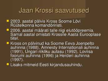 Jaan Kross #7