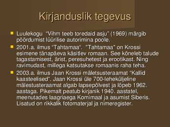 Jaan Kross #10