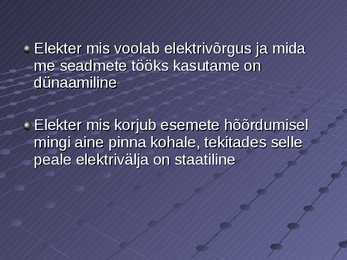 Elektri alused #14