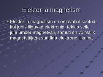 Elektri alused #15