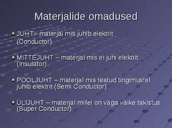 Elektri alused #3