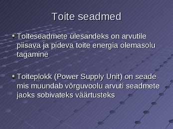 Elektri alused #22